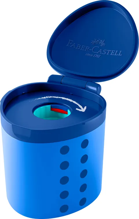 Temperówka grippy z pojemnikiem do grubych kredek Faber-Castell