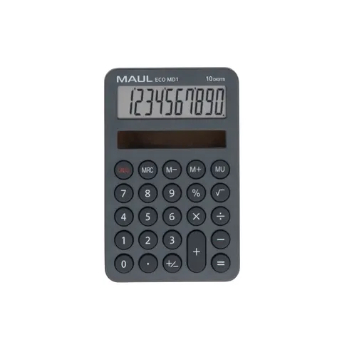 Kalkulator kieszonkowy eco md 1,10-POZYCYJNY, szary Maul