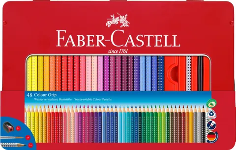 Kredki grip 2001 48 kol. op. metalowe Faber-Castell