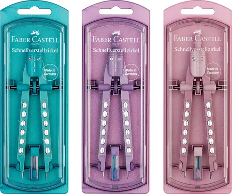 Cyrkiel factory sparkle mix kolorów Faber-Castell