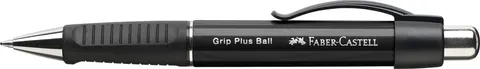 Długopis grip plus 1407 czarny metalik Faber-Castell
