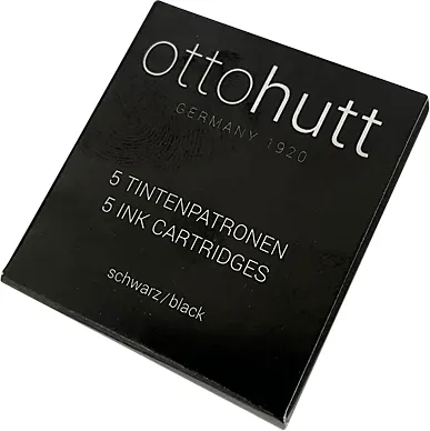 Naboje do pióra czarne 5 szt. otto hutt
