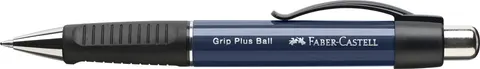 Długopis grip plus 1407 niebieski metalik Faber-Castell