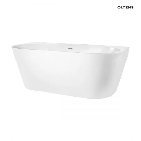 Oltens Delva wanna wolnostojąca przyścienna 170x80 cm akrylowa owalna biały połysk