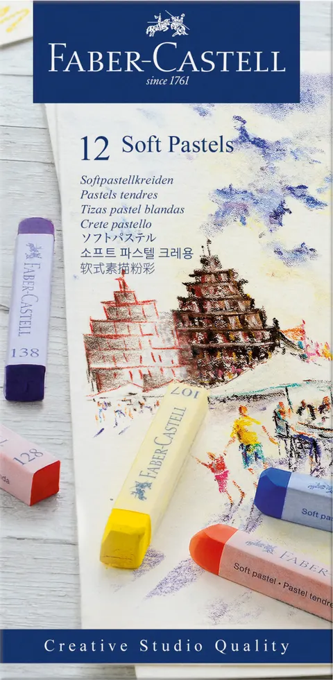 Creative studio pastele suche 12 kol. opakowanie karton Faber-Castell