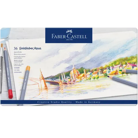 Kredki akwarelowe Faber-Castell Goldfaber Aqua 36 kolorów