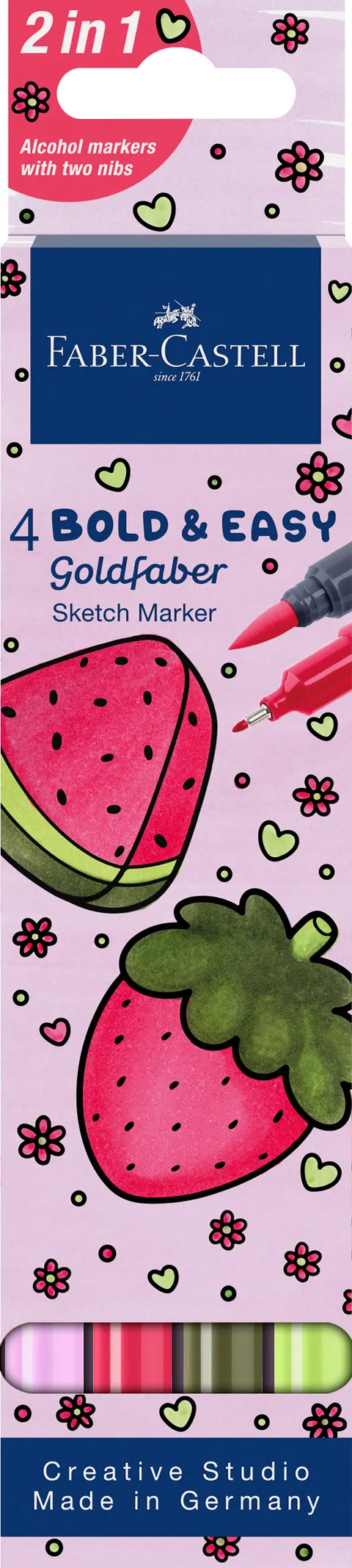 Pisak goldfaber sketch dwustronny zestaw bold easy i 4 kol. Faber-Castell