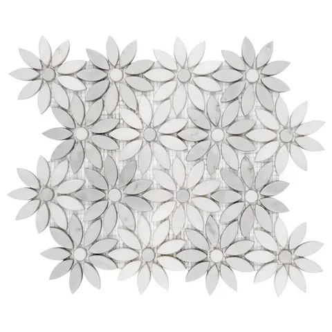 Mozaika Dunin Carrara White Bloom