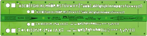 Tekagraph szablon literowy faber-castellcastell