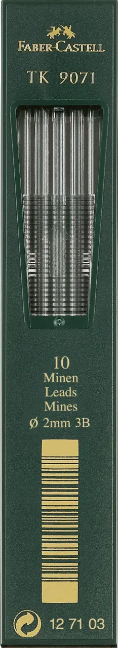 Wkład grafitowy 9071 3B 2 mm TB/10 Faber-Castell