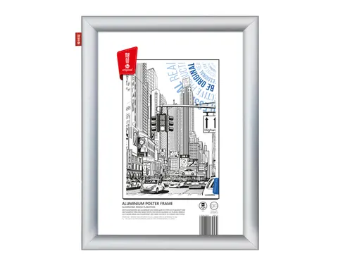 Ramka plakatowa MEMOBE, aluminiowa, (A3) 42x29,7 cm