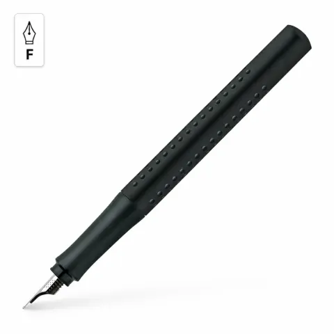 Pióro wieczne grip 2011 f czarne Faber-Castell