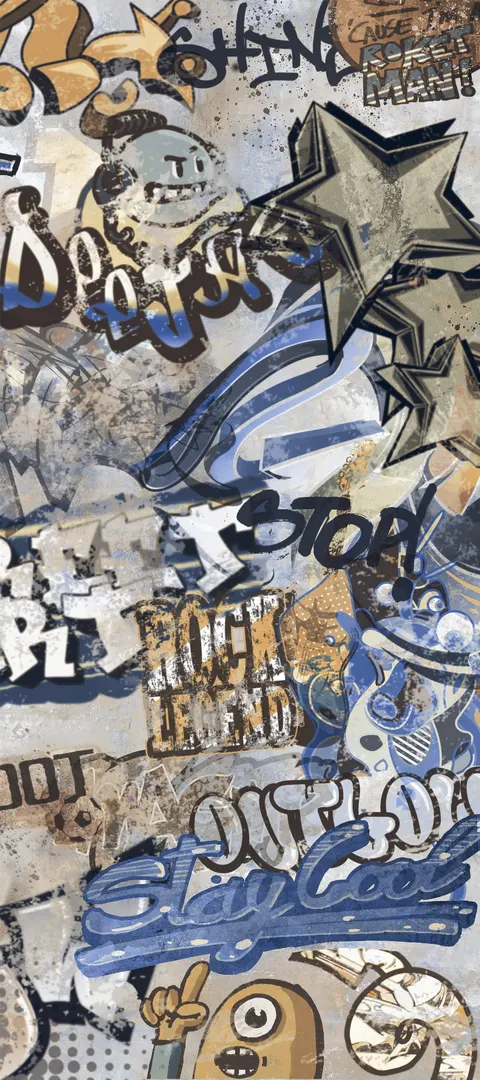 Gres szkliwiony na podłogę 120x280 cm szary matowy rektyfikowany A4H248 City Graffiti Grey
