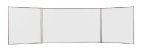 Tablica tryptyk MEMOBE suchościeralna magnetyczna biała, rama aluminiowa Prestige, 120x90 cm