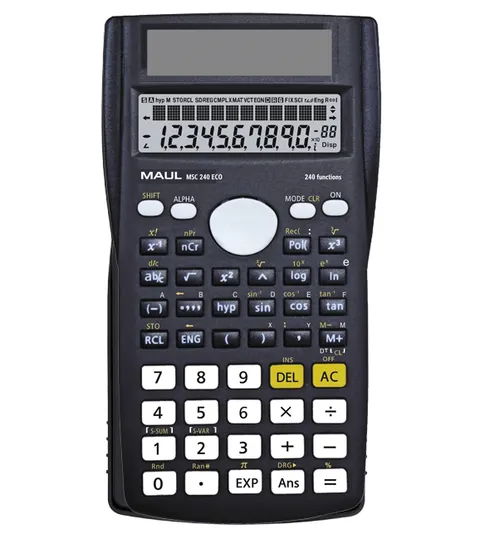 Kalkulator naukowy eco msc 240, 12-POZYCYJNY, dwuliniowy, czarny