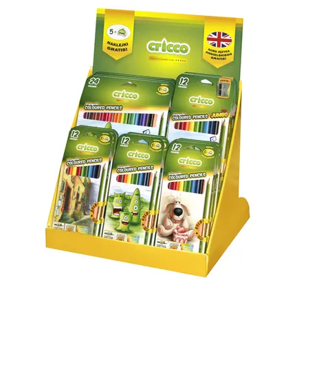 Display Cricco na ladę kredki x 30 kpl.