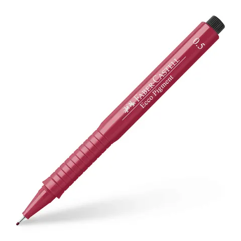 Cienkopis ecco pigment 0,5 mm czerwony Faber-Castell