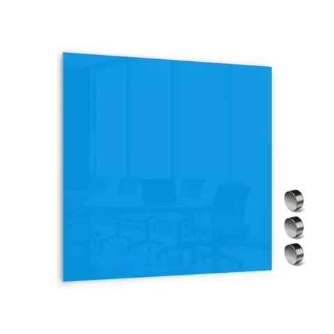 Tablica szklana magnetyczna 1000X1000MMNIEBIESKA (053)
