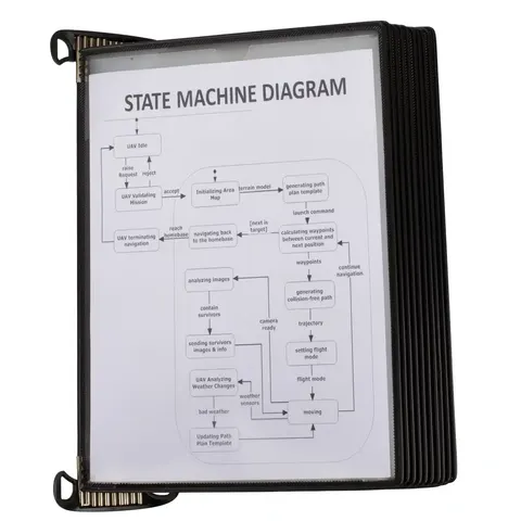 Magnetyczny system naścienny Djois PROA4 z 10 panelami PP