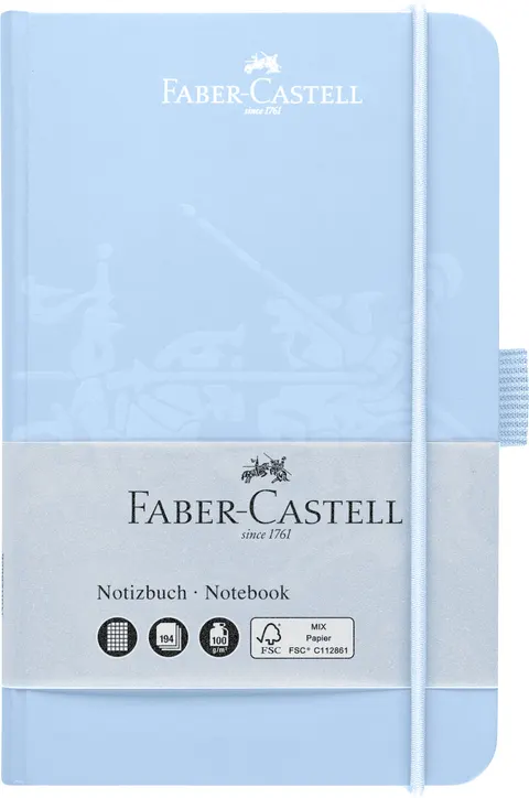 Notatnik A6 sky blue 194K w kratkę Faber-Castell