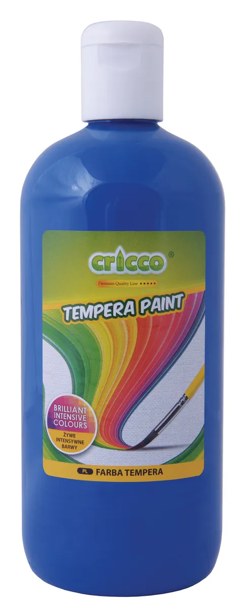 Farba tempera Cricco 500 ml ciemna niebieska
