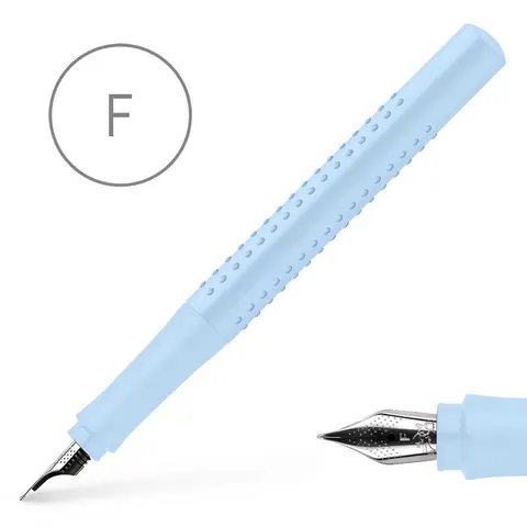 Pióro wieczne grip 2010 f sky blue Faber-Castell