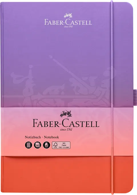 Notatnik A5 194K papier 100 g twarda oprawa punchy melon Faber-Castell