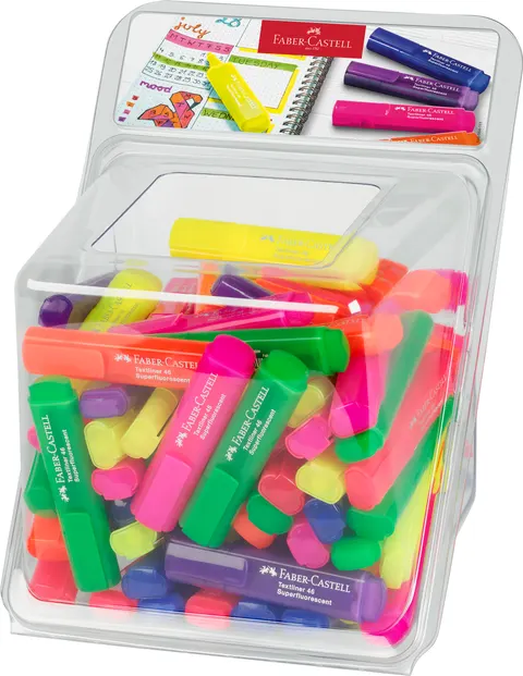 Zakreślacz 1546 neonowy display 100 szt. Faber-Castell