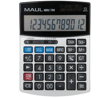 Kalkulator biurkowy mbu 700, 12-POZYCYJNY, czarny