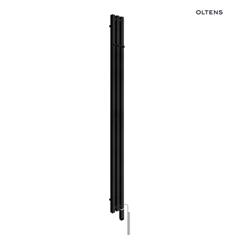 Oltens Stang S (e) grzejnik łazienkowy 180x13 cm czarny mat 55124300