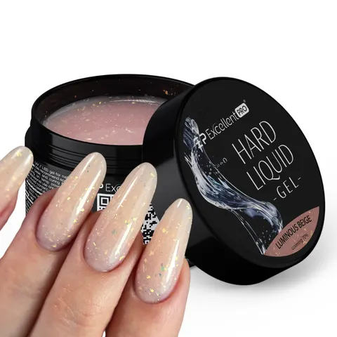 HARD LIQUID Gel: Luminous Beige - 50g