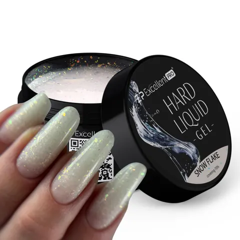 SMALL: HARD LIQUID Gel: Snowflake - 15g