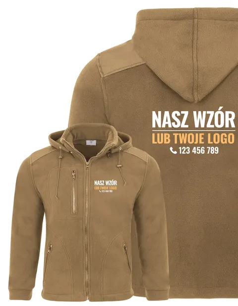 FLRA 340 BUS HOOD PREMIUM – gruby polar z odpinanym kapturem