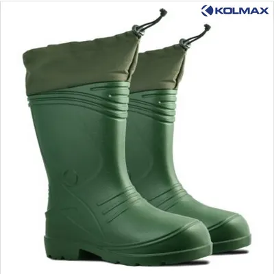 KALOSZE z kołnierzem OCIEPLANE K2536146 – ZIELONE