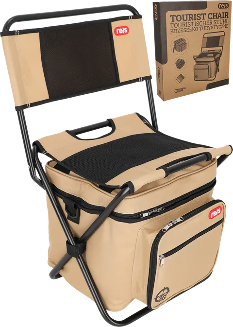 Krzesło turystyczne składane 2w1 Tactical Guard TG-CAMP-CH175B BE