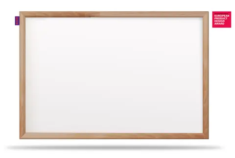 Tablica suchościeralna magnetyczna MemoBe idea WOOD, rama drewniana, 150x100 cm
