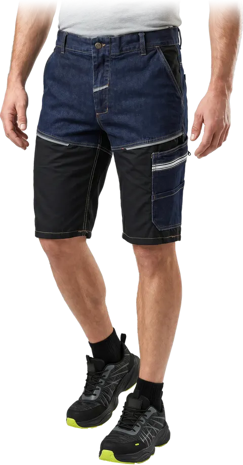 Krótkie spodnie robocze jeans204 z elastanem