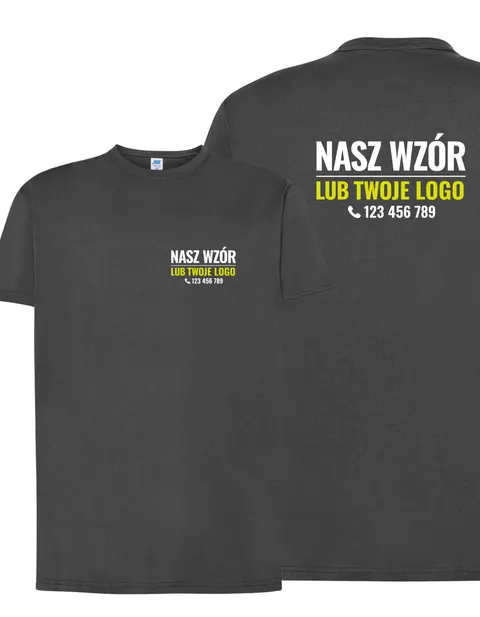 Zestaw koszulek JHK 190g z nadrukiem przód–tył
