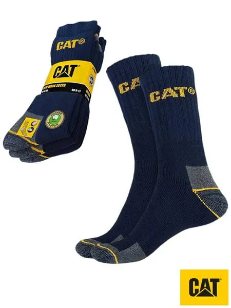 CAT-SOCKS – męskie skarpety granat