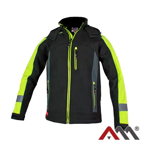 CLASSWORK Kurtka Softshell yellow / Czarny