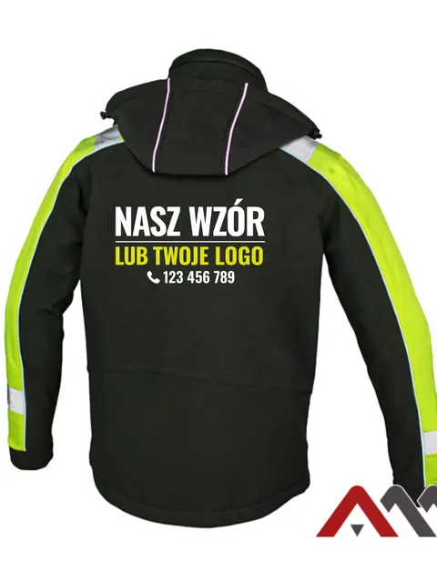 CLASSWORK Kurtka Softshell yellow / Czarny