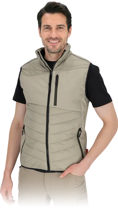 Bezrękawnik ocieplany LH-SHELLTER – pikowany softshell