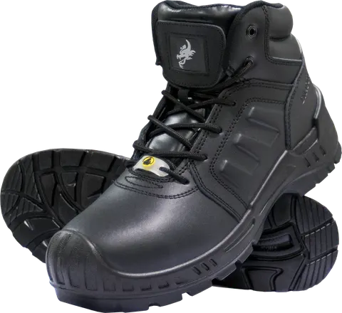 Buty bezpieczne TITAN-HARX S3 SRC ESD – trzewiki robocze skórzane z podnoskiem kompozytowym