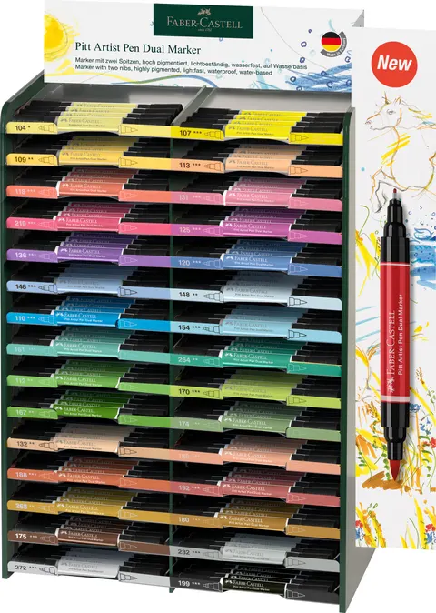 Pitt artist pen dwustronny display 120 szt. Faber-Castell