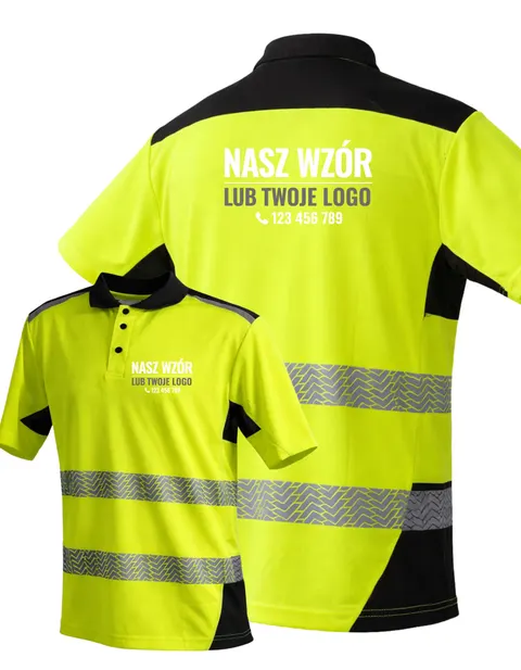 Koszulka polo ostrzegawcza 961 żółta