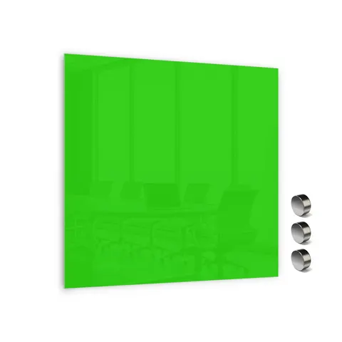 Tablica szklana magnetyczna 1000X1000MMZIELONA (064)