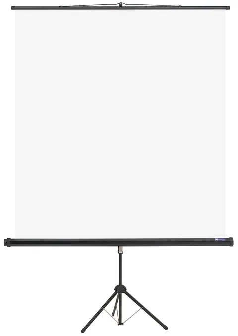 Ekran projekcyjny MEMOBE, przenośny na trójnogu BASIC, płótno Matt White, 180xh180 cm (1:1)