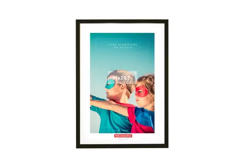RAMKA NA ZDJĘCIA 700x500mm W RAMIE ALUMINIOWEJ CZARNEJ MEMOBOARDS