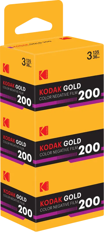 Film Eastman Kodak Gold 200 135-36 exp 3-pack Vertical