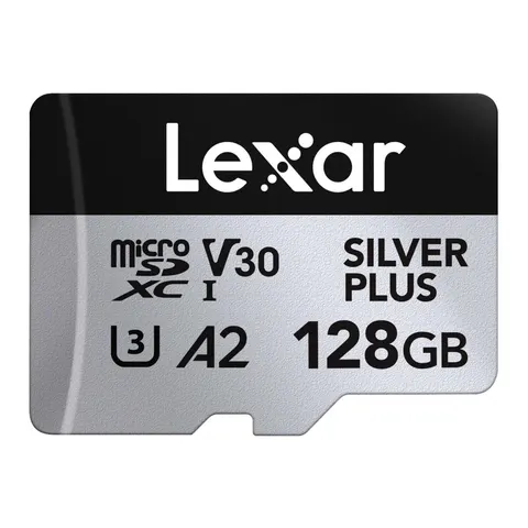 Karta pamięci Lexar High-Performance Silver Plus microSDXC 128GB + adapter